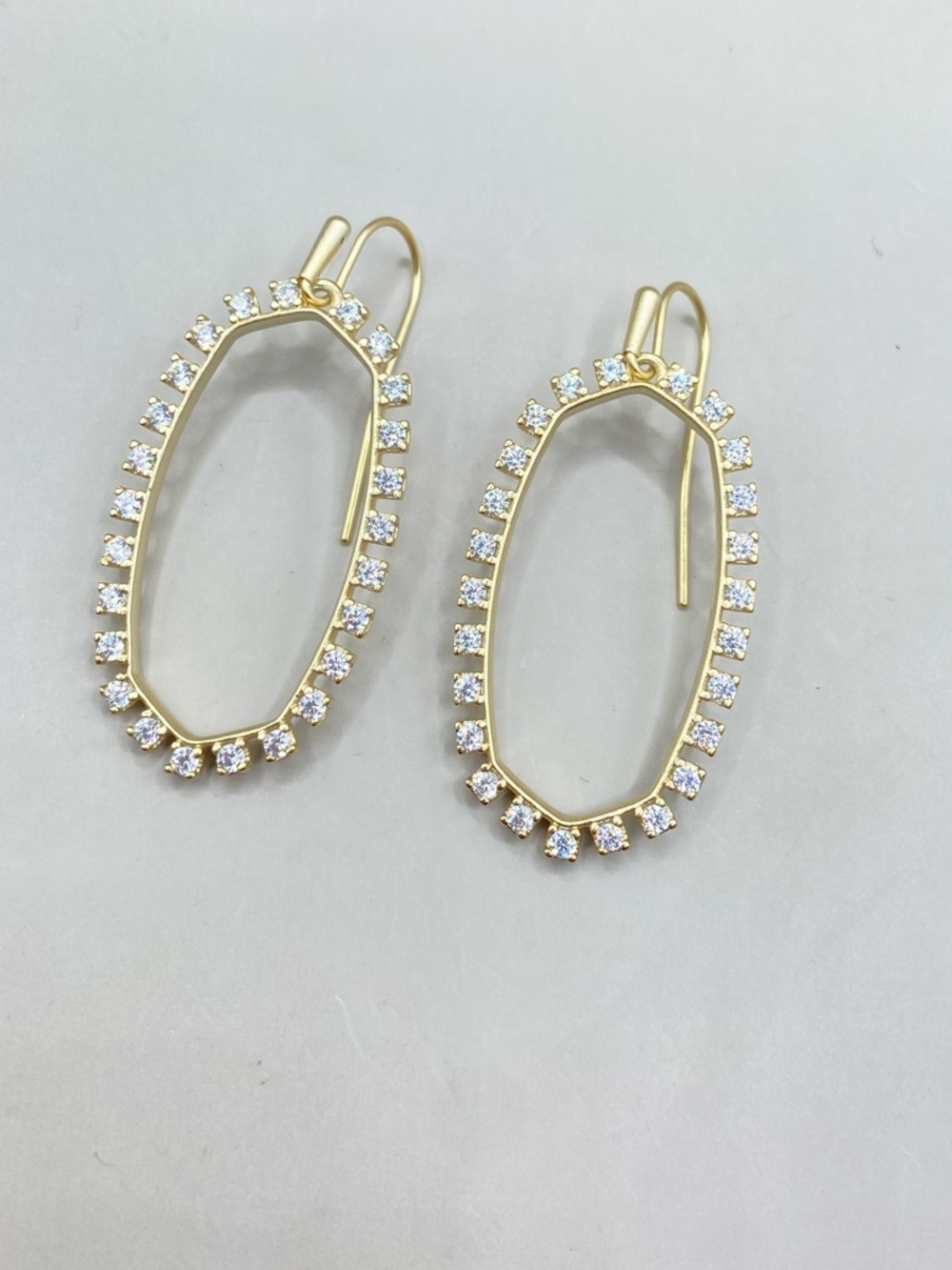 Kendra Scott Open Frame Crystal Elle Earrings - Picture 5 of 7